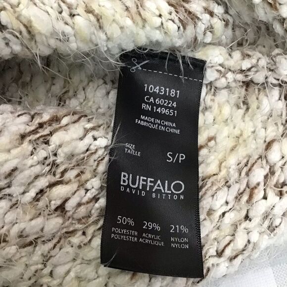 BUFFALO David Bitton chunky knit sweater small neutral cottage fall… - Picture 5 of 13